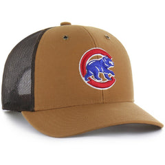 Chicago Cubs Carhartt x Trucker Adjustable Hat - Brown | 47 brand