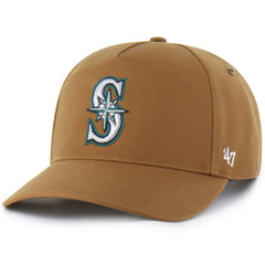 Seattle Mariners Carhartt x Hitch Adjustable Hat - Brown | 47 brand