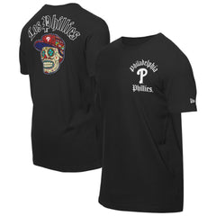 Philadelphia Phillies Sugar Skulls T-Shirt - Black | New Era