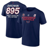 Alexander Ovechkin Washington Capitals Fanatics Most Goals in NHL History T-Shirt