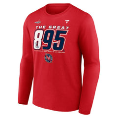 Alexander Ovechkin Washington Capitals Fanatics NHL All-Time Leading Goal Scorer The Great 895 Long Sleeve T-Shirt