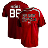Jack Hughes New Jersey Devils Profile Big & Tall Name & Number T-Shirt