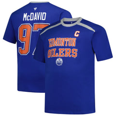 Connor McDavid Edmonton Oilers Profile Big & Tall Name & Number T-Shirt
