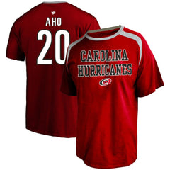 Sebastian Aho Carolina Hurricanes Profile Big & Tall Name & Number T-Shirt