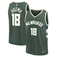 Kyle Kuzma Milwaukee Bucks Fast Break Replica Player Jersey - Icon Edition - Hunter Green | Fanatics discount
