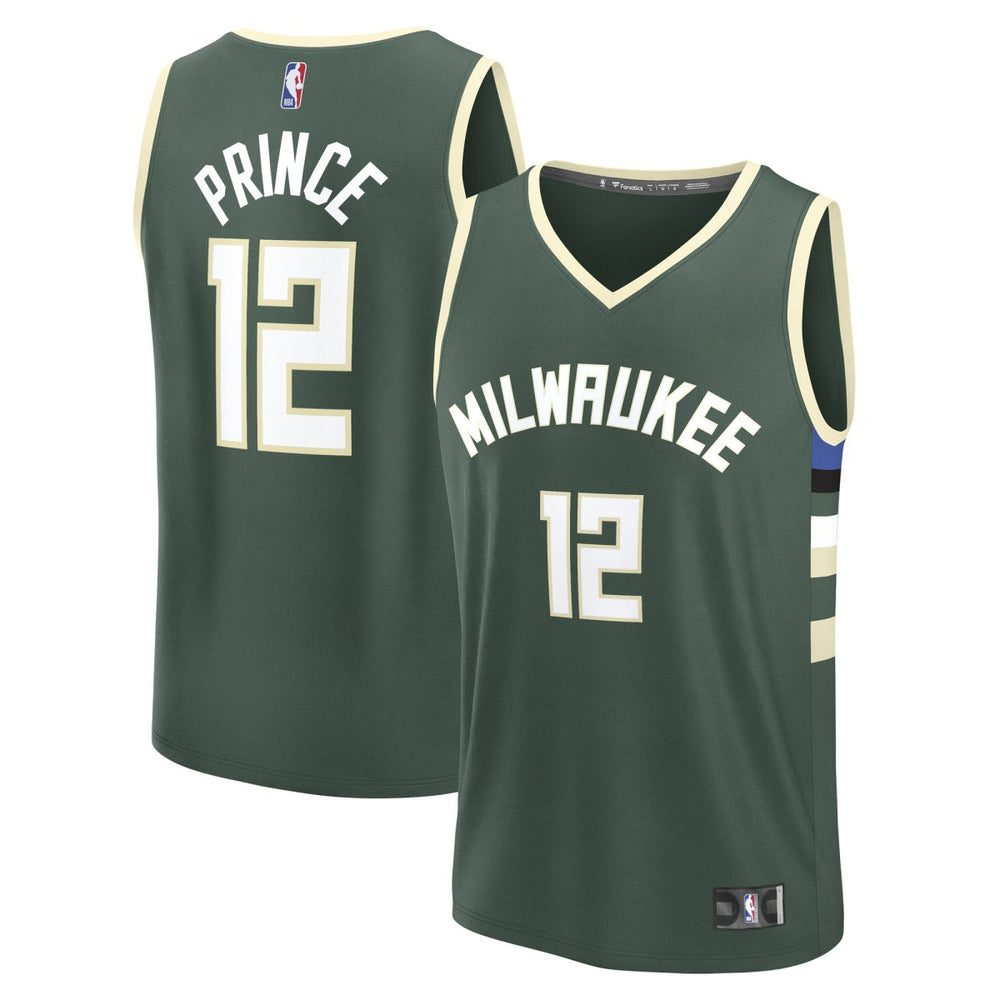 Taurean Prince Milwaukee Bucks Fast Break Replica Player Jersey - Icon Edition - Hunter Green | Fanatics online