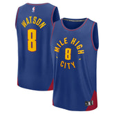 Peyton Watson Denver Nuggets Fast Break Replica Player Jersey sale - Statement Editi- Blue | Fanatics discount