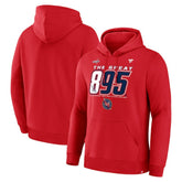 Alexander Ovechkin Washington Capitals Fanatics NHL All-Time Leading Goal Scorer The Great 895 Pullover Hoodie