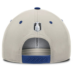 Toronto Maple Leafs Fanatics 2025 Stanley Cup Playoffs Locker Room Trucker Adjustable Hat
