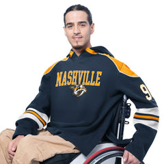 Nashville Predators G-III Sports by Carl Banks Adaptive Wear Lord Stanley Hooded Long Sleeve Sweatshirt