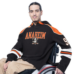 Anaheim Ducks G-III Sports by Carl Banks Adaptive Wear Lord Stanley Hooded Long Sleeve Sweatshirt