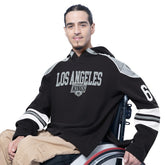 Los Angeles Kings G-III Sports by Carl Banks Adaptive Wear Lord Stanley Hooded Long Sleeve Sweatshirt