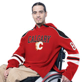 Calgary Flames G-III Sports by Carl Banks Adaptive Wear Lord Stanley Hooded Long Sleeve Sweatshirt