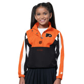 Philadelphia Flyers Starter Girls Key Player Half Zip Jacket
