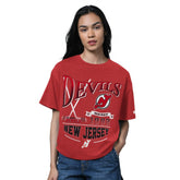 New Jersey Devils Starter Women's Oversized Hall of Fame T-Shirt