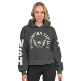 Washington Capitals Starter Women's Star Player Cropped Fleece Hoodie
