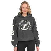 Tampa Bay Lightning Starter Women's Star Player Cropped Fleece Hoodie