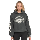 Los Angeles Kings Starter Women's Star Player Cropped Fleece Hoodie