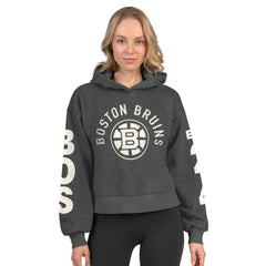Boston Bruins Starter Women's Star Player Cropped Fleece Hoodie