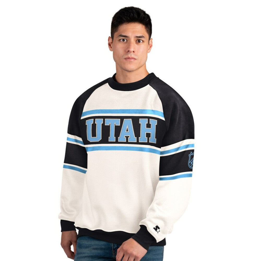 Utah Mammoth Starter Male Adult Defense Fleece Crewneck Sweatshirt