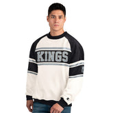 Los Angeles Kings Starter Male Adult Defense Fleece Crewneck Sweatshirt