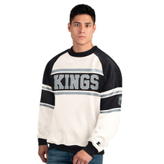 Los Angeles Kings Starter Male Adult Defense Fleece Crewneck Sweatshirt