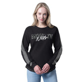 Brooklyn Nets G-III 4Her by Carl Banks Women's Advantage Tri-Blend Long Sleeve T-Shirt - Black on sale
