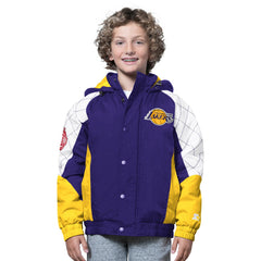 Los Angeles Lakers Starter Youth All Time Pro Jr. Full-Zip Hoodie Jacket - Purple/Gold online
