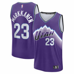 Lauri Markkanen Utah Jazz Fast Break Replica Jersey - Icon Edition - Purple | Fanatics online