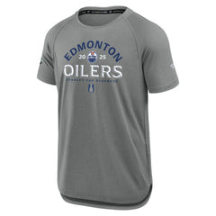 Edmonton Oilers Fanatics 2025 Stanley Cup Playoffs Authentic Pro Rink Performance T-Shirt
