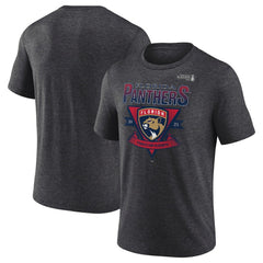 Florida Panthers Fanatics 2025 Stanley Cup Playoffs Crossbar Tri-Blend T-Shirt