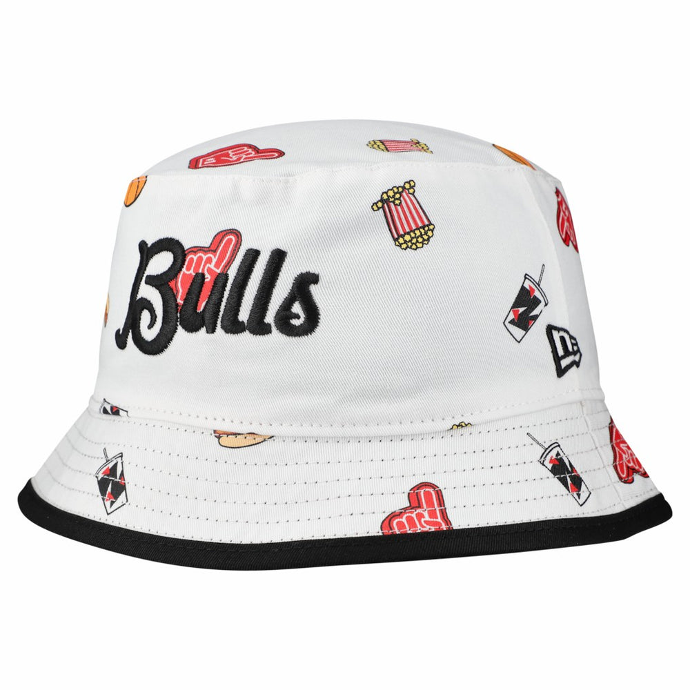 Chicago Bulls Team Cheer Reversible Bucket Hat - White | New Era outlet