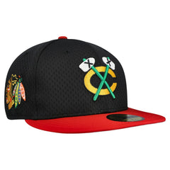 Chicago Blackhawks New Era Mesh Crown Two-Tone 59FIFTY Fitted Hat