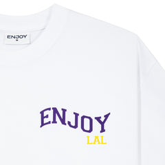 Enjoy Basketball x Los Angeles Lakers Unisex Hoop Enthusiast Capsule Collection T-Shirt - White for sale