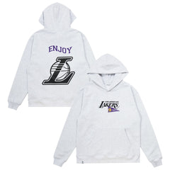 Enjoy Basketball x Los Angeles Lakers Unisex Hoop Enthusiast Capsule Collection Pullover Hoodie - Heather Gray shop