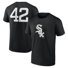Chicago White Sox Jackie Robinson Day Name & Number T-Shirt - Black