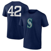 Seattle Mariners Jackie Robinson Day Name & Number T-Shirt - Navy