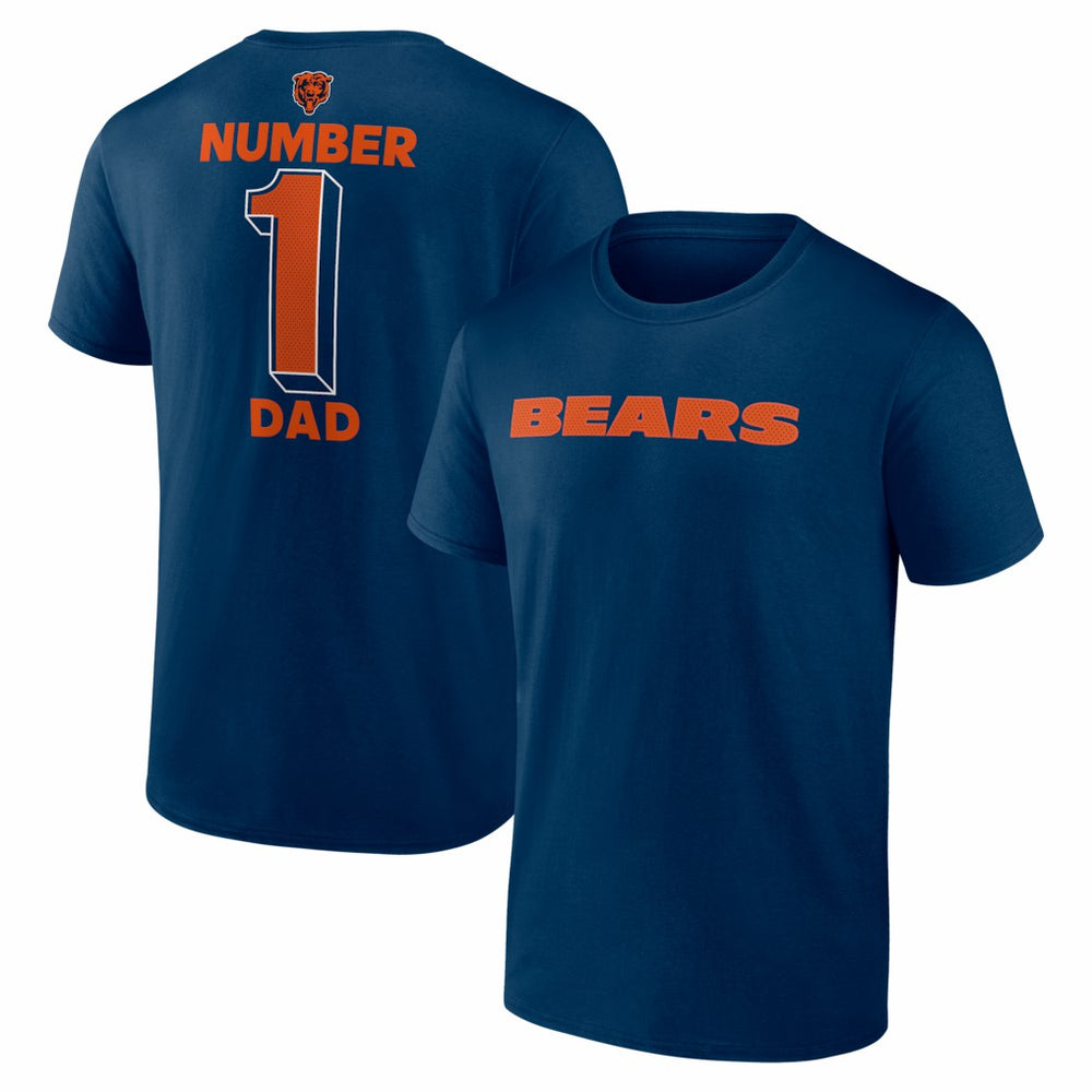 NFL Chicago Bears #1 Dad Jersey T-Shirt