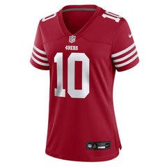 NFL San Francisco 49ers Mac Jones Women's Team Game Jersey