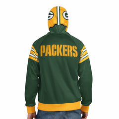 NFL Green Bay Packers Pro Player Helmet Full-Zip Hooded Track Jacket