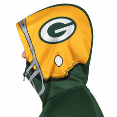NFL Green Bay Packers Pro Player Helmet Full-Zip Hooded Track Jacket