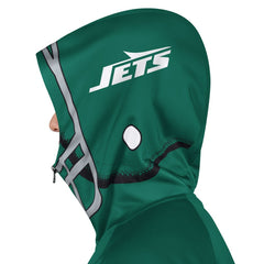 NFL New York Jets Pro Player Helmet Full-Zip Hooded Track Jacket