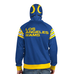 NFL Los Angeles Rams Pro Player Helmet Full-Zip Hooded Track Jacket