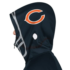 NFL Chicago Bears Pro Player Helmet Full-Zip Hooded Track Jacket