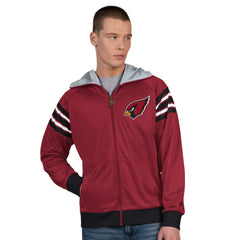 NFL Arizona Cardinals Pro Player Helmet Full-Zip Hooded Track Jacket