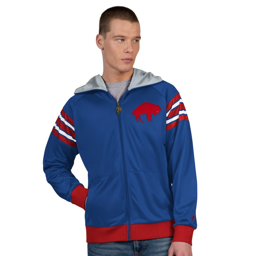 NFL Buffalo Bills Pro Player Retro Helmet Full-Zip Hooded Track Jacket