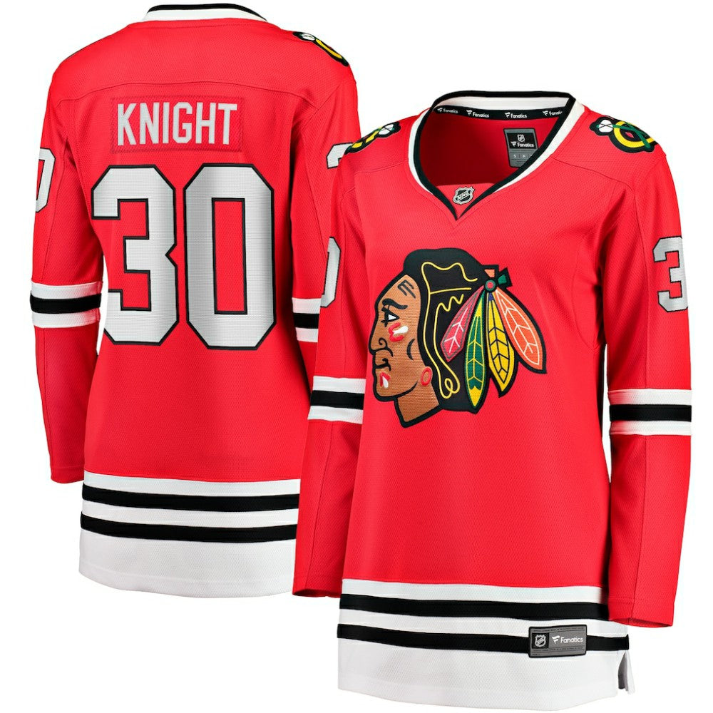 Spencer Knight Chicago Blackhawks Fanatics Women's Home Breakaway Player Jersey