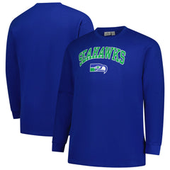 NFL Seattle Seahawks Big & Tall Throwback Thermal Long Sleeve T-Shirt