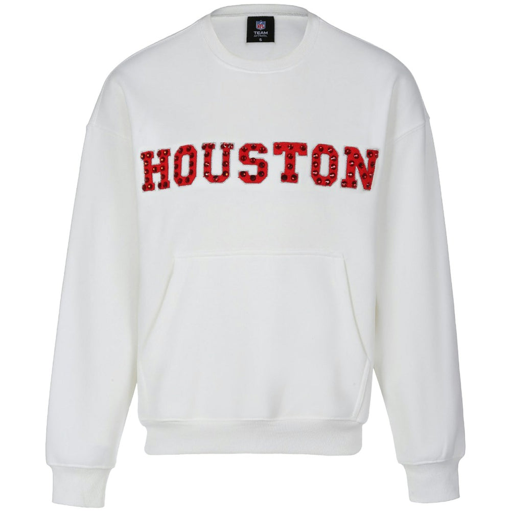 NFL Houston Texans Cuce Women's Chenille Jeweled Sweatshirt