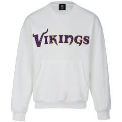 NFL Minnesota Vikings Cuce Women's Chenille Jeweled Sweatshirt